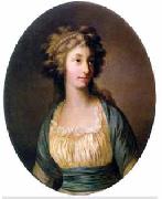 Joseph Friedrich August Darbes Portrait of Dorothea von Medem oil on canvas